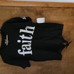 faith t-shirt black size 3x